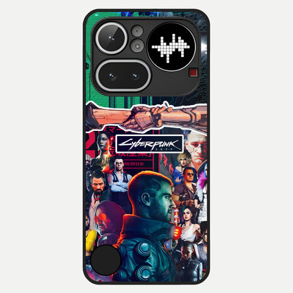  CYBERPUNK Legacy Glass Case For Nothing Phone 4A Pro back cover – full design glossy printed glass finish