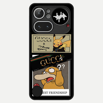  Cartoon Brand Play Mashup Glass Case For Nothing Phone 4A Pro back cover – full design glossy printed glass finish