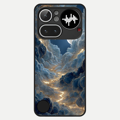  Celestial Cloud Road Glass Case For Nothing Phone 4A Pro back cover – full design glossy printed glass finish