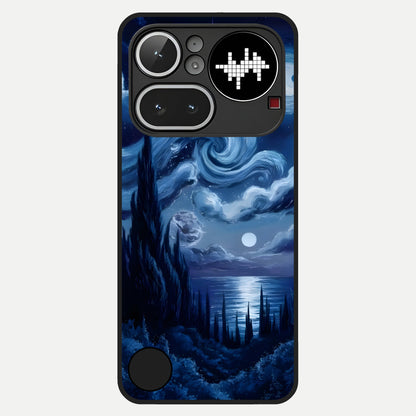  Celestial Dream Van Gogh Glass Case For Nothing Phone 4A Pro back cover – full design glossy printed glass finish