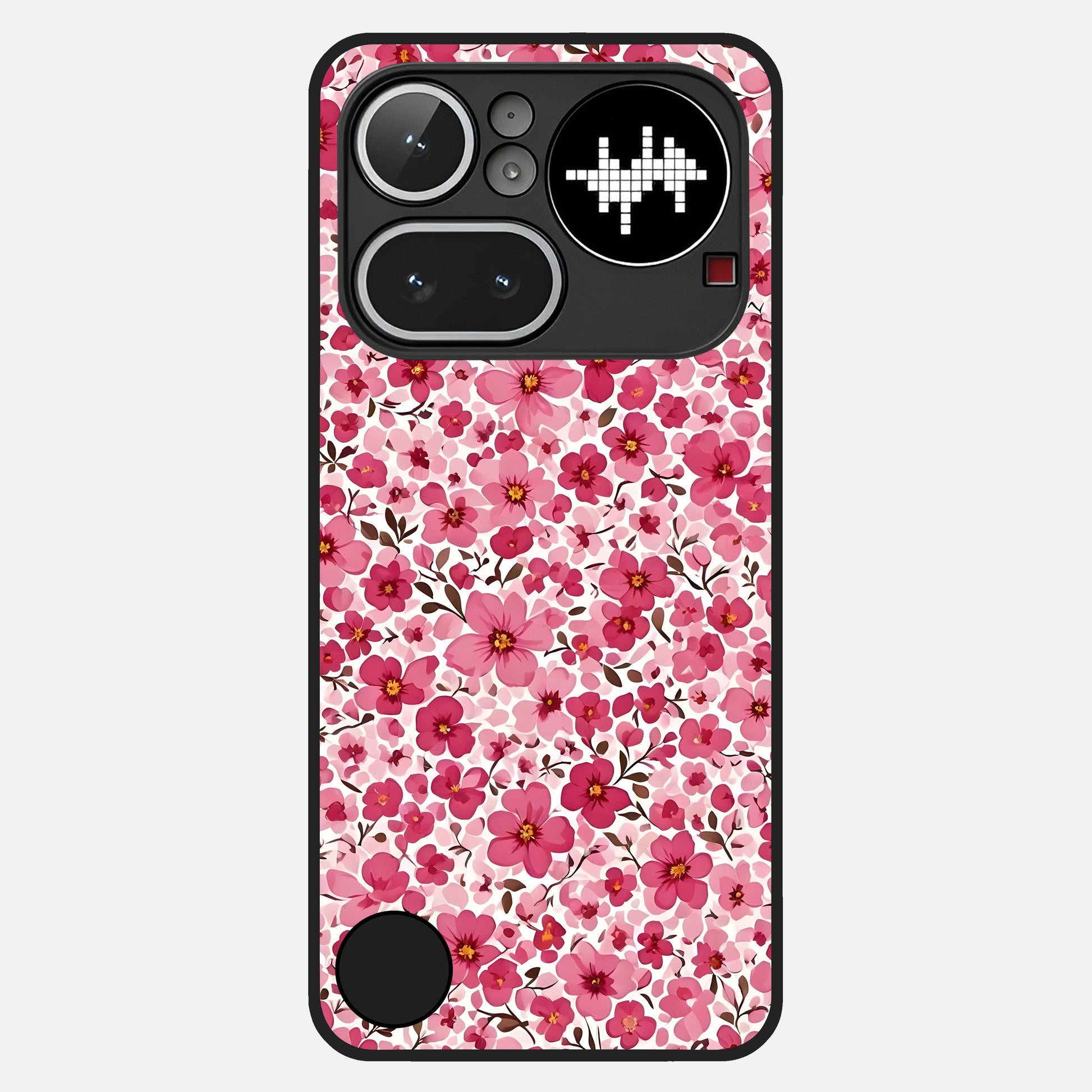  Cherry Blossom Charm Glass Case For Nothing Phone 4A Pro back cover – full design glossy printed glass finish