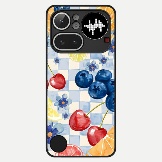  Citrus Bloom Joy Glass Case For Nothing Phone 4A Pro back cover – full design glossy printed glass finish