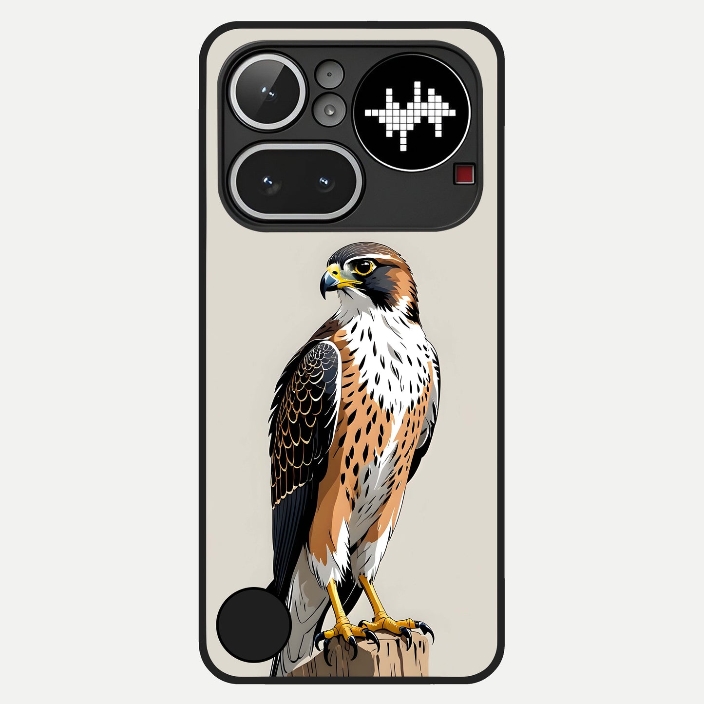  Clever Eagle Glass Case For Nothing Phone 4A Pro back cover – full design glossy printed glass finish