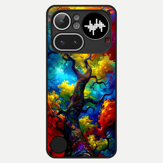  Colorful Soda Bottles Glass Case For Nothing Phone 4A Pro back cover – full design glossy printed glass finish