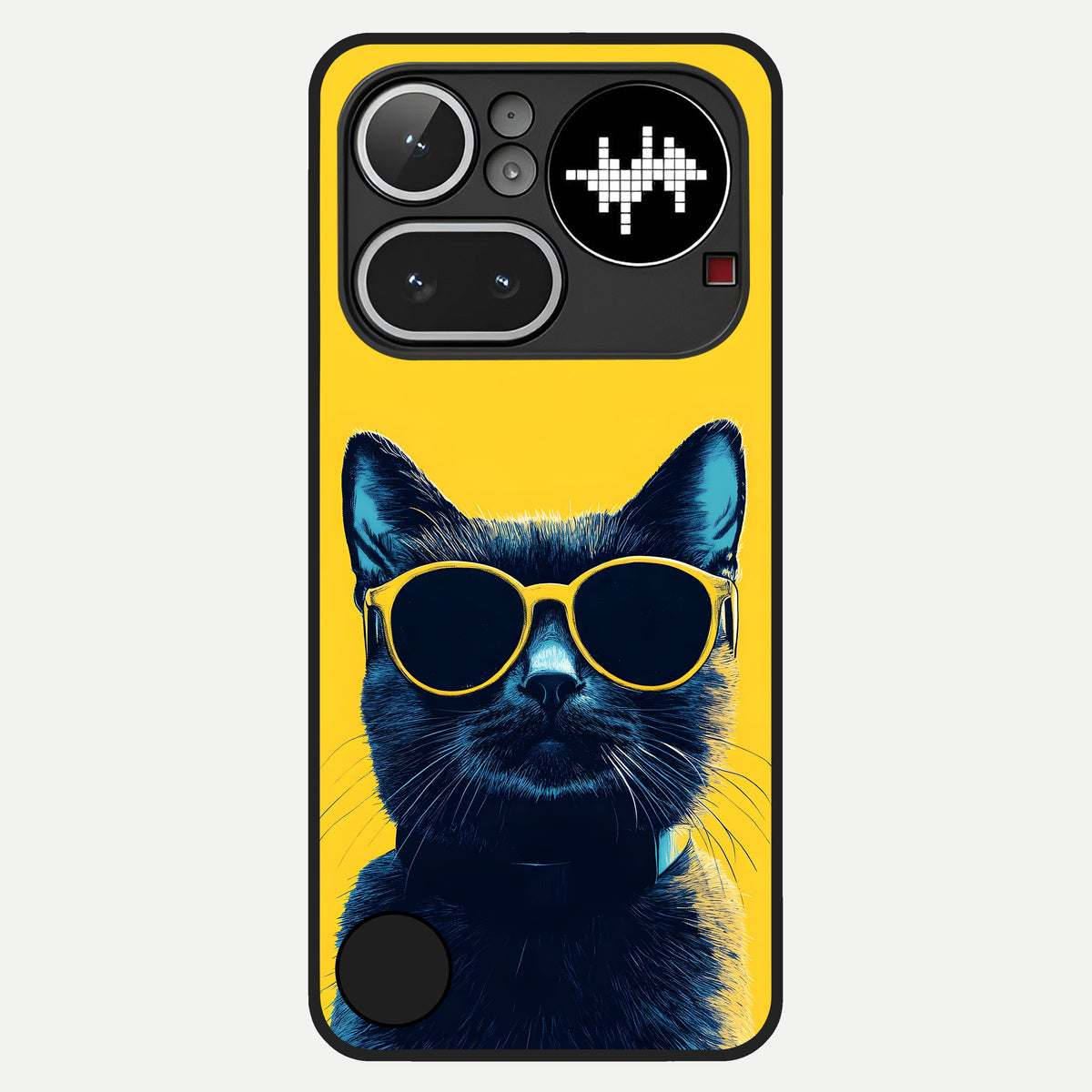  Cool Cat Vibes Glass Case For Nothing Phone 4A Pro back cover – full design glossy printed glass finish