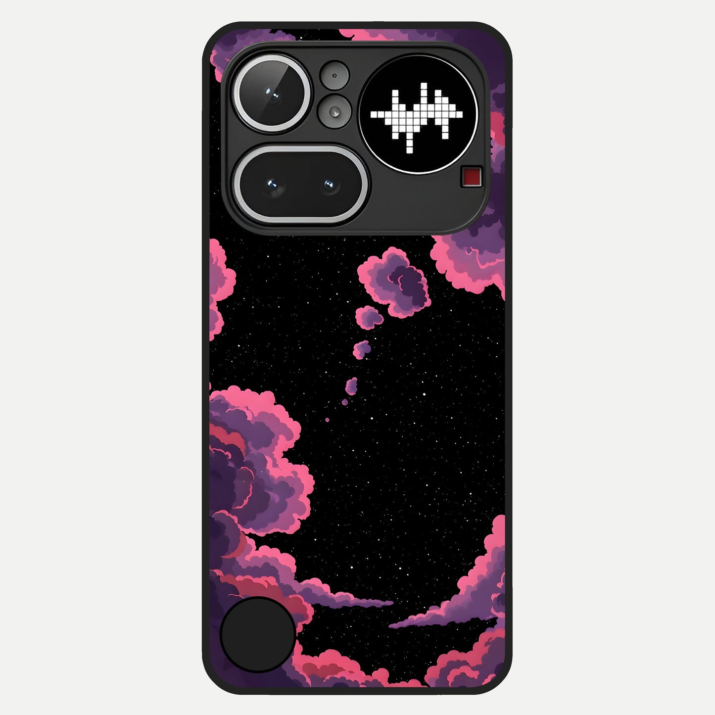 Cosmic Cloud Journey Glass Case For Nothing Phone 4A Pro back cover – full design glossy printed glass finish