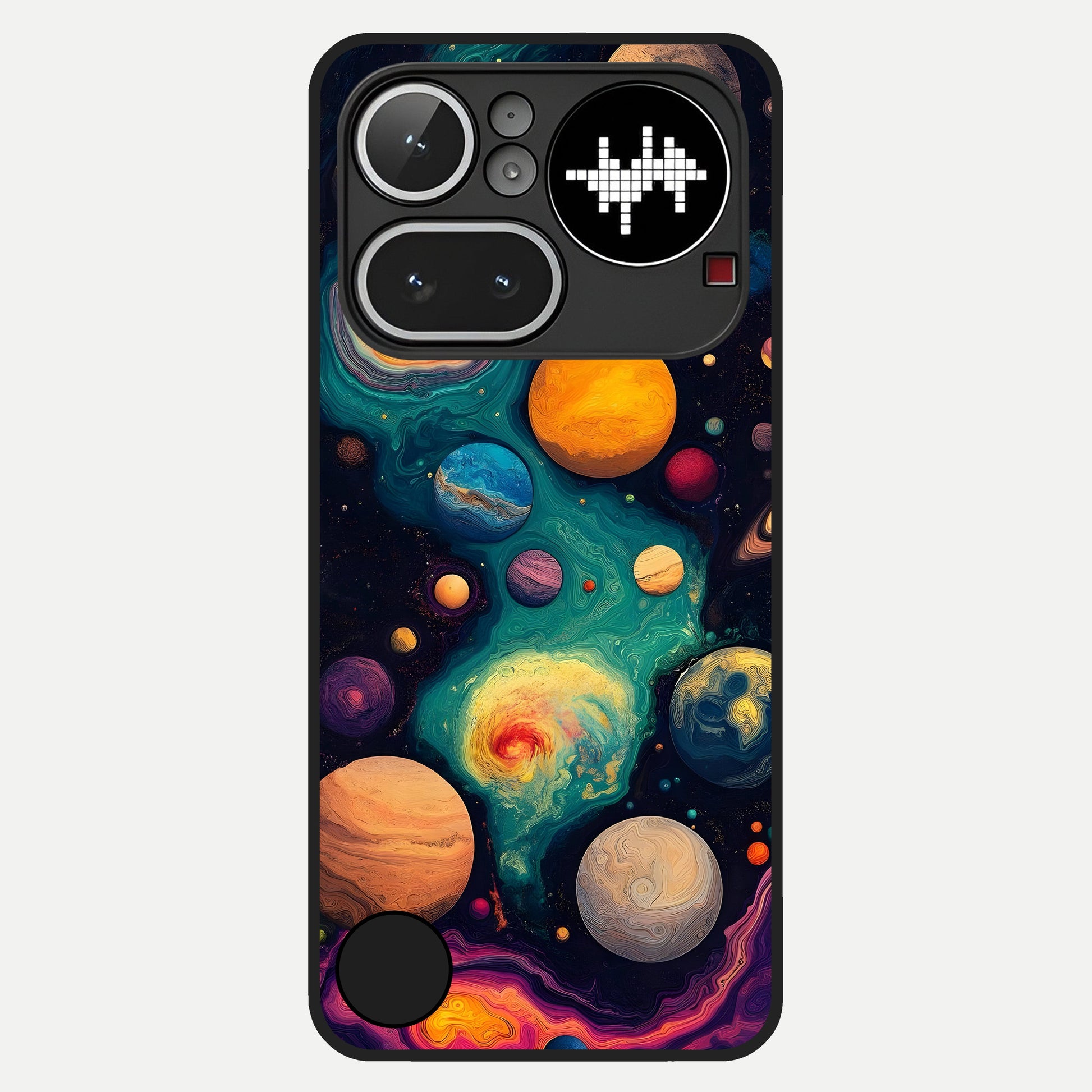  Cosmic Planet Journey Glass Case For Nothing Phone 4A Pro back cover – full design glossy printed glass finish