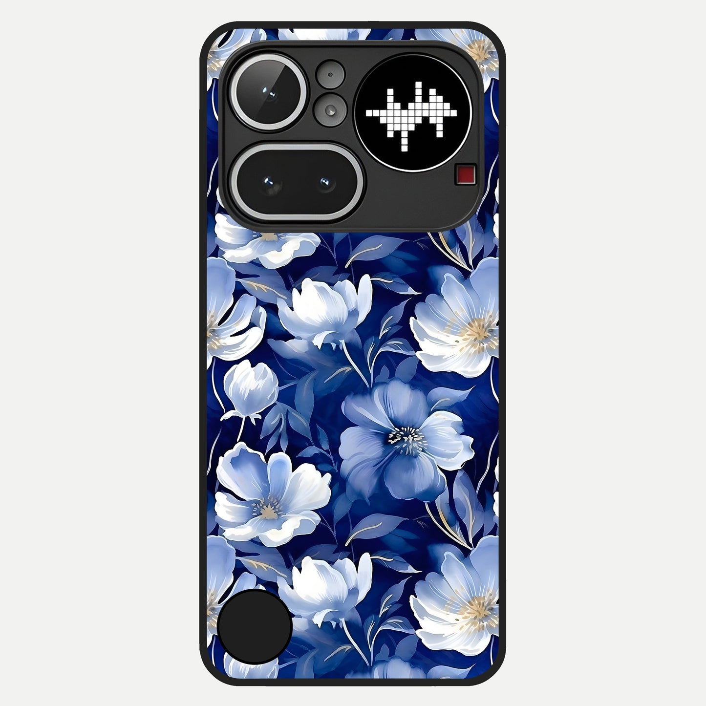  Cute Floral Patterns Glass Case For Nothing Phone 4A Pro back cover – full design glossy printed glass finish