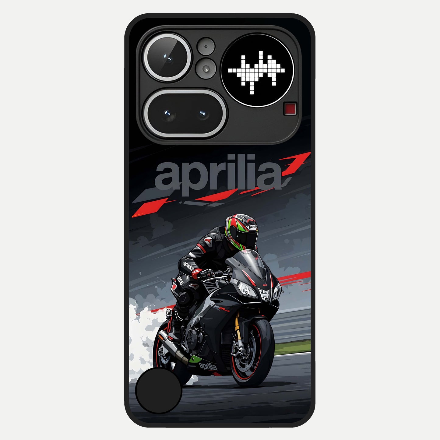  Dark Aprilla Glass Case For Nothing Phone 4A Pro back cover – full design glossy printed glass finish