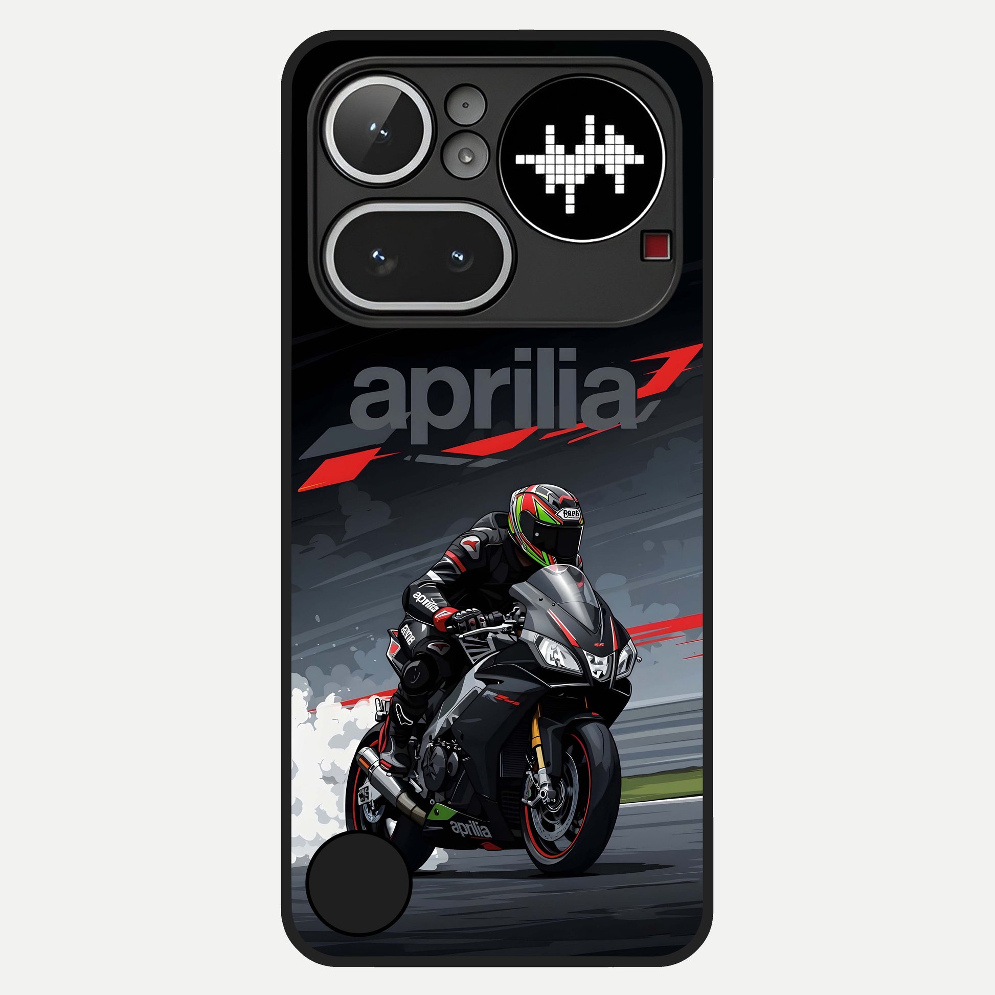  Dark Aprilla Glass Case For Nothing Phone 4A Pro back cover – full design glossy printed glass finish