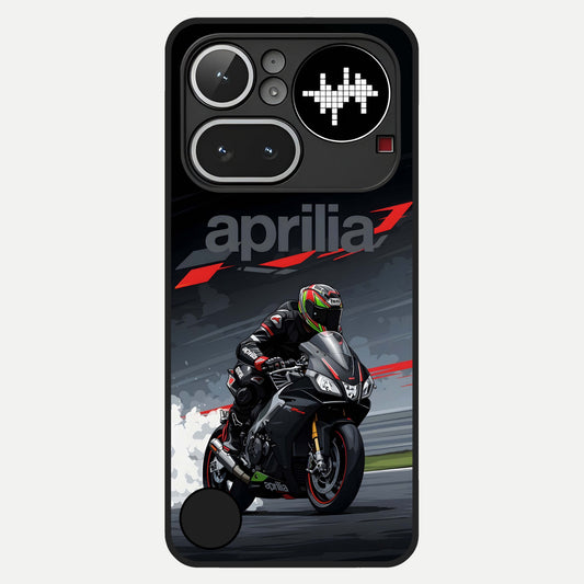  Dark Aprilla Glass Case For Nothing Phone 4A Pro back cover – full design glossy printed glass finish