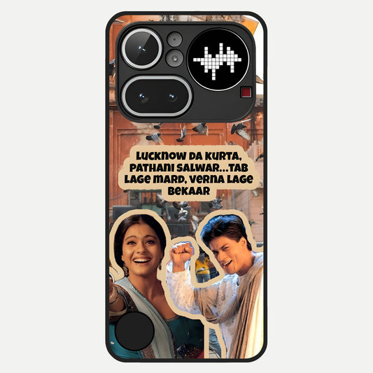  Desi Retro Vibes Glass Case For Nothing Phone 4A Pro back cover – full design glossy printed glass finish
