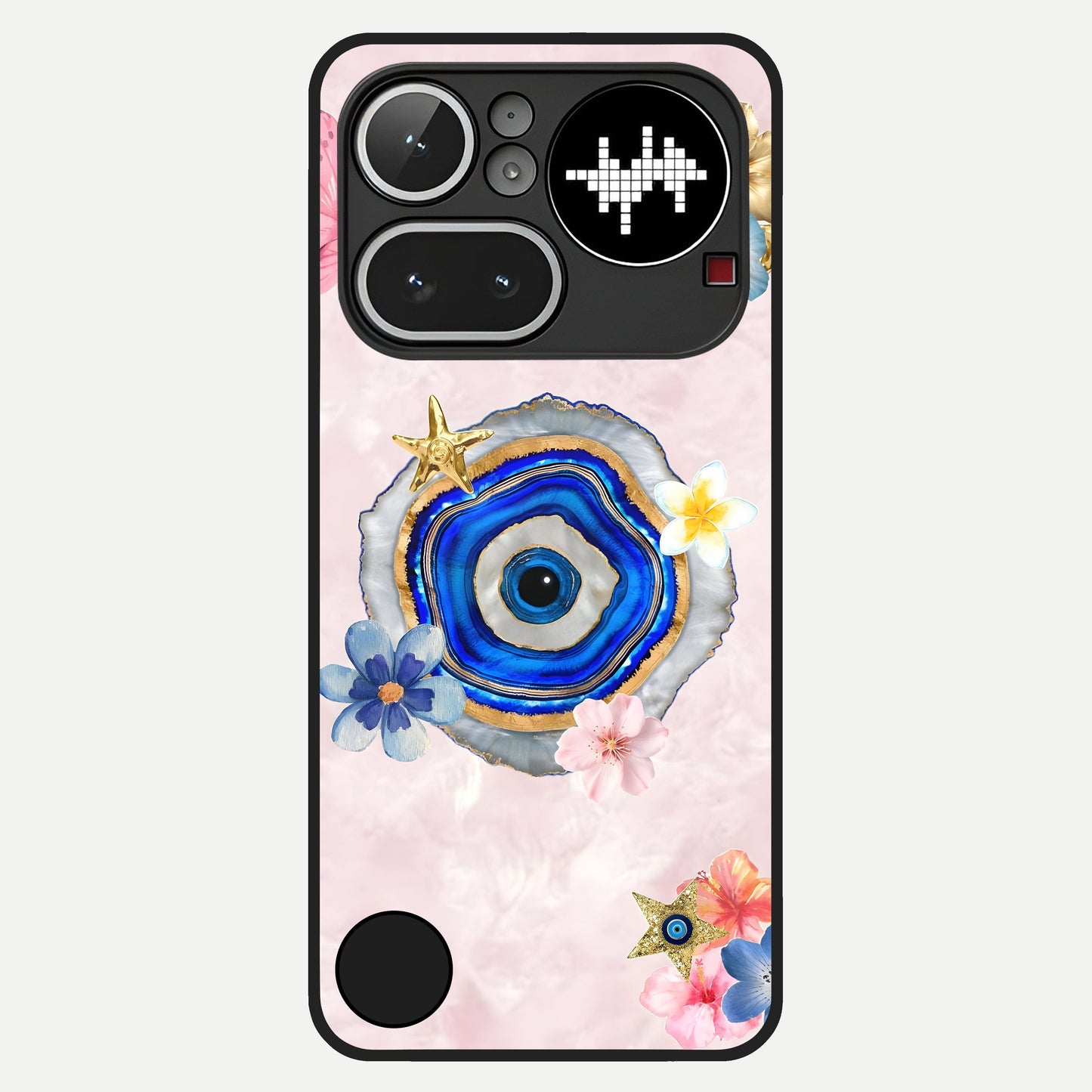 Divine Aura Bloom Glass Case For Nothing Phone 4A Pro back cover – full design glossy printed glass finish