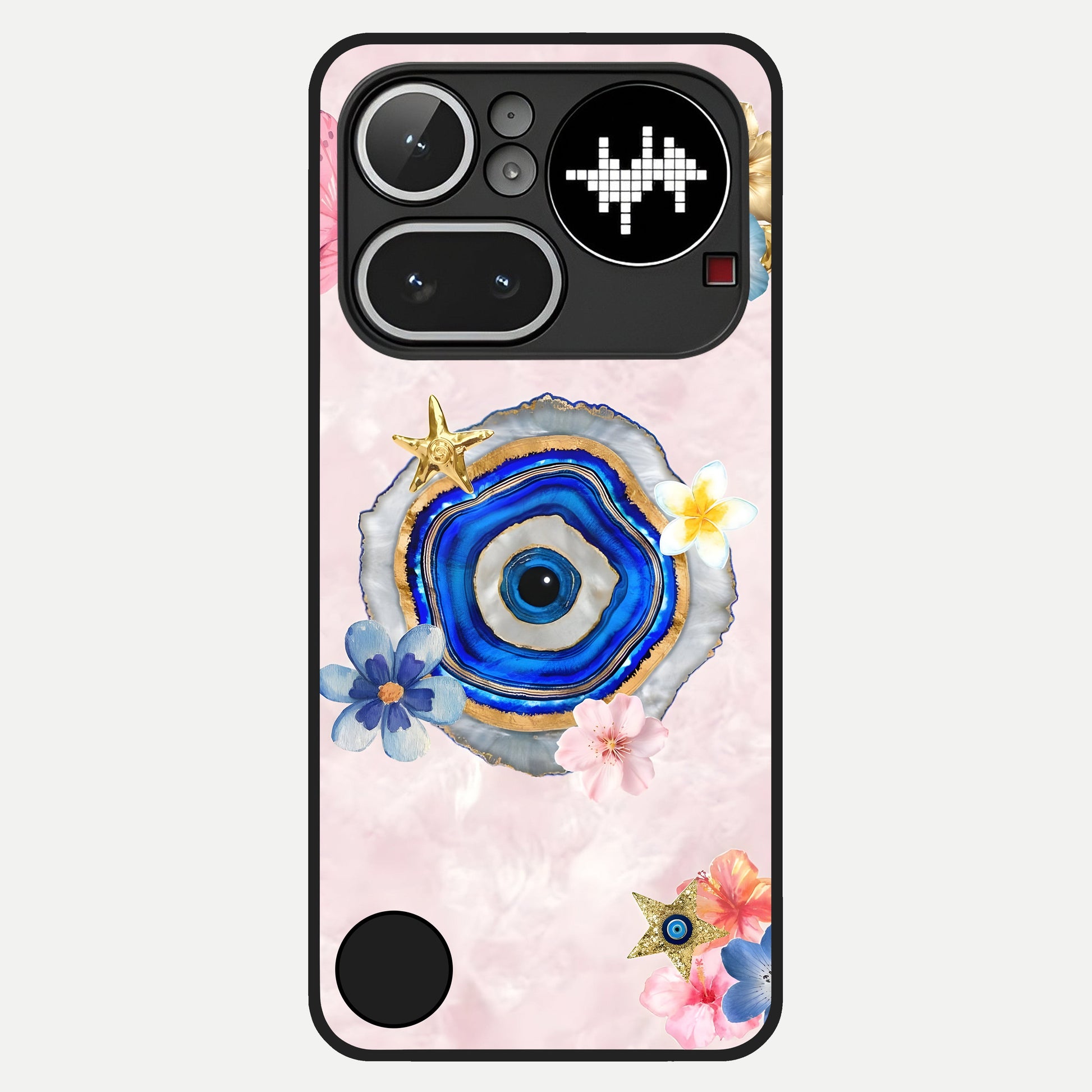  Divine Aura Bloom Glass Case For Nothing Phone 4A Pro back cover – full design glossy printed glass finish
