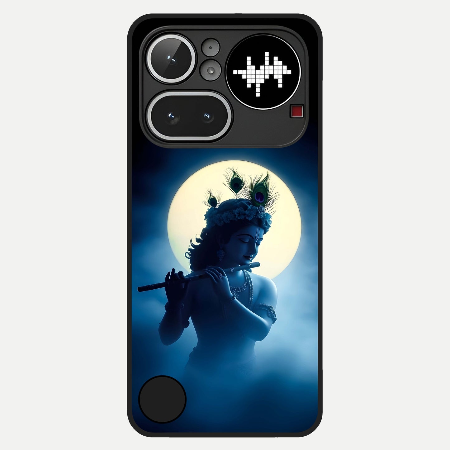  Divine Moon Flute Glass Case For Nothing Phone 4A Pro back cover – full design glossy printed glass finish