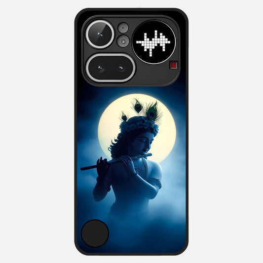  Divine Moon Flute Glass Case For Nothing Phone 4A Pro back cover – full design glossy printed glass finish