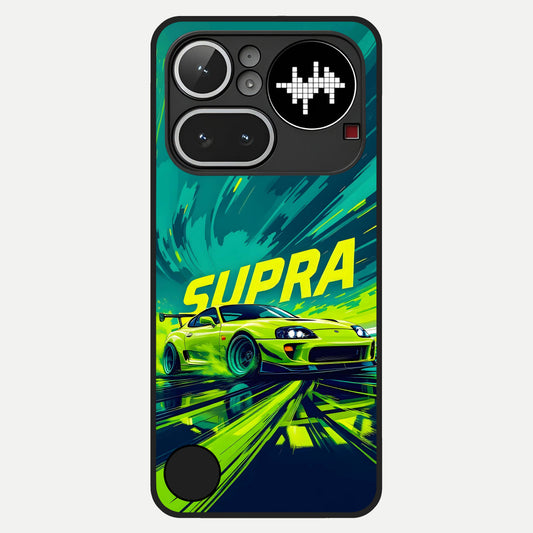  Electric Supra Thunder Glass Case For Nothing Phone 4A Pro back cover – full design glossy printed glass finish