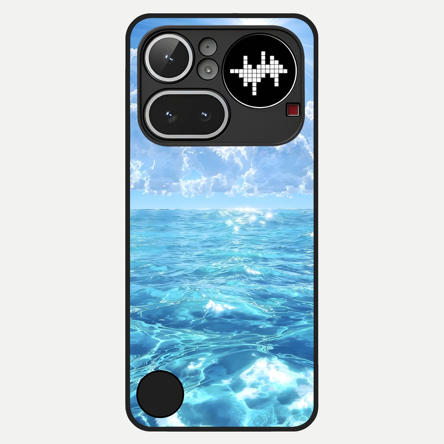  Endless Ocean Horizon Glass Case For Nothing Phone 4A Pro back cover – full design glossy printed glass finish