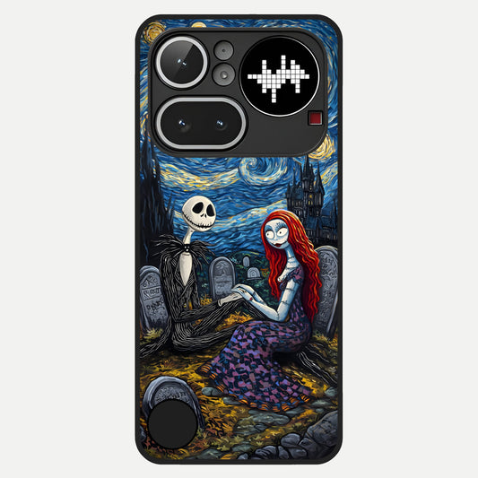 Eternal Night Love Glass Case For Nothing Phone 4A Pro back cover – full design glossy printed glass finish