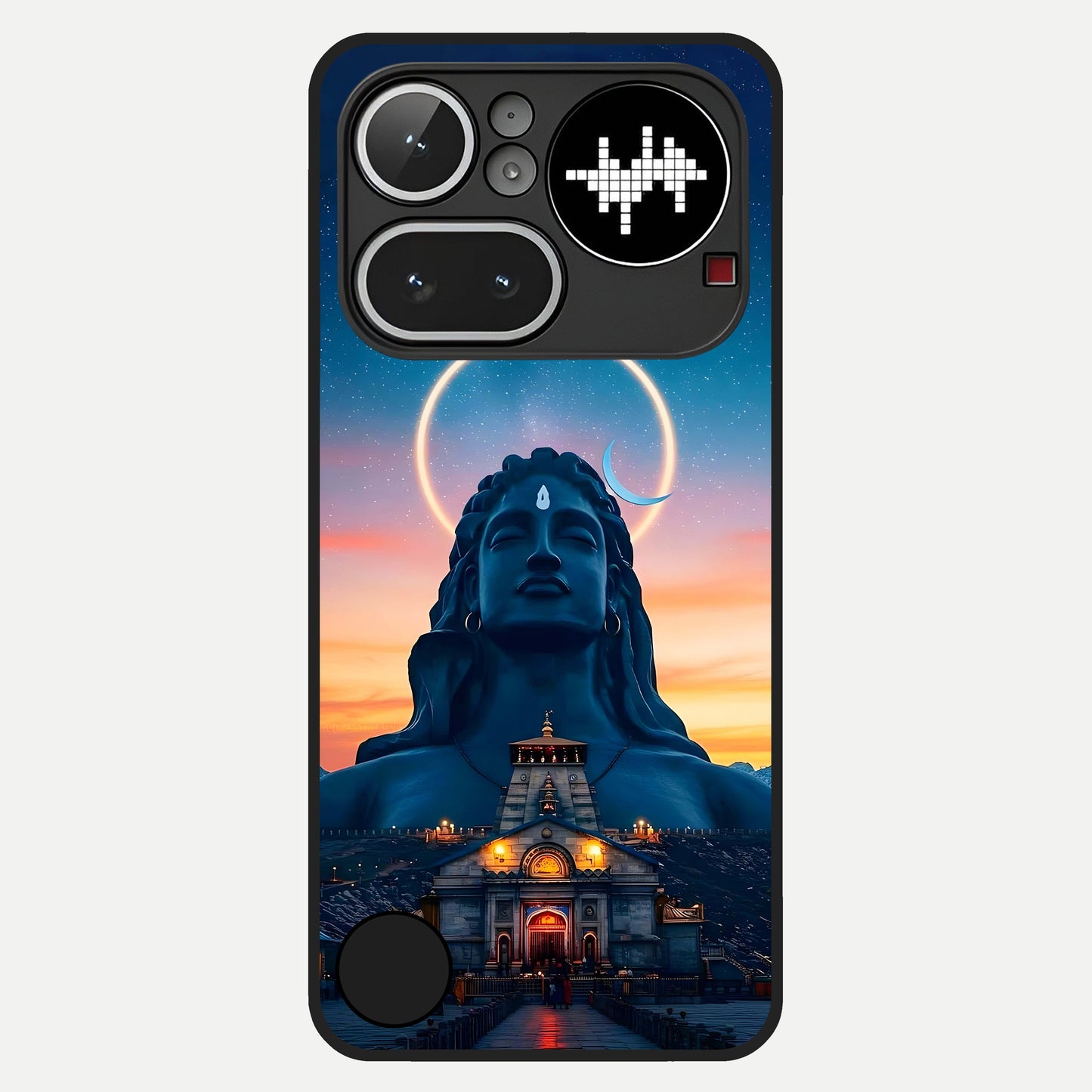  Eternal Shiva Aura Glass Case For Nothing Phone 4A Pro back cover – full design glossy printed glass finish
