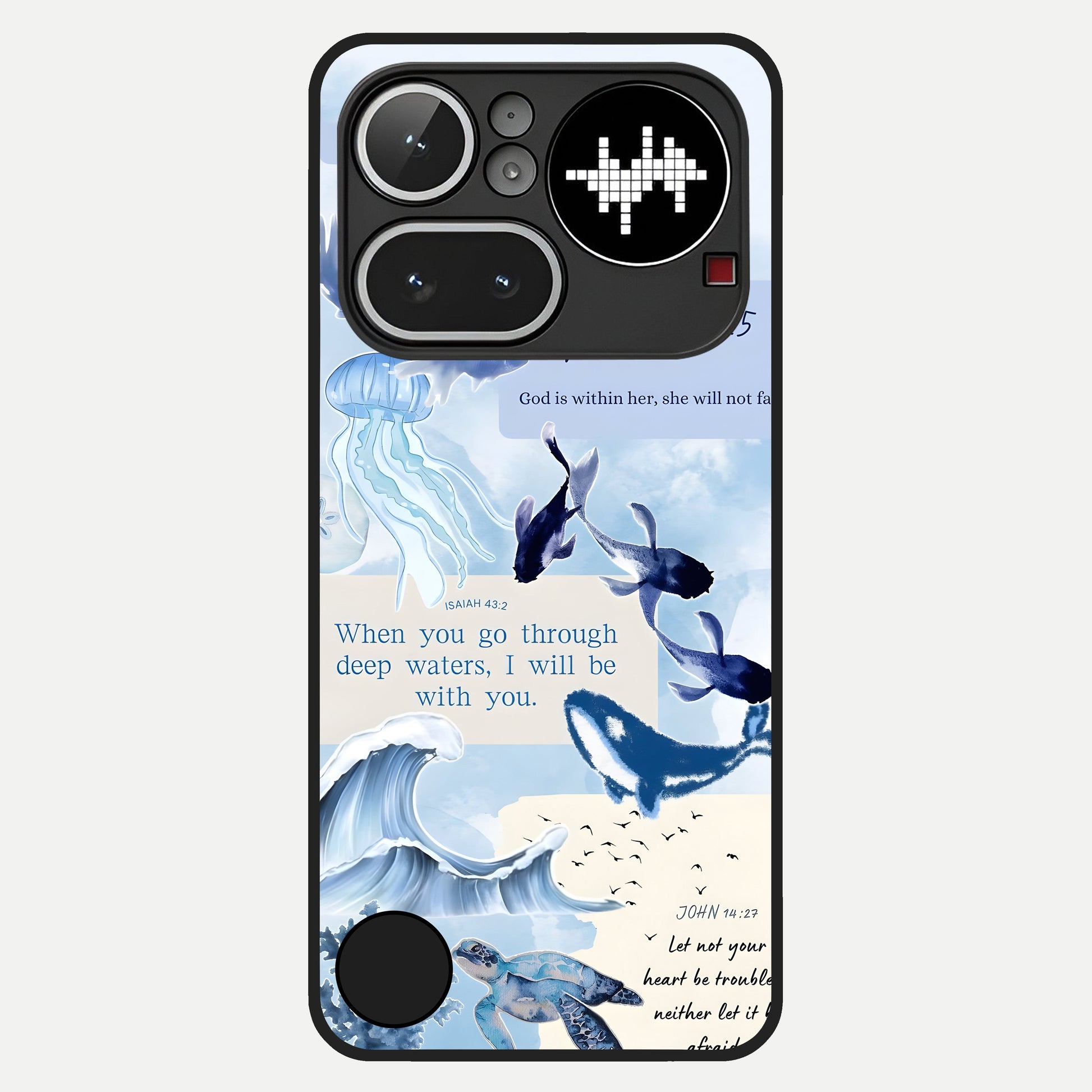  Faithful Ocean Promise Glass Case For Nothing Phone 4A Pro back cover – full design glossy printed glass finish
