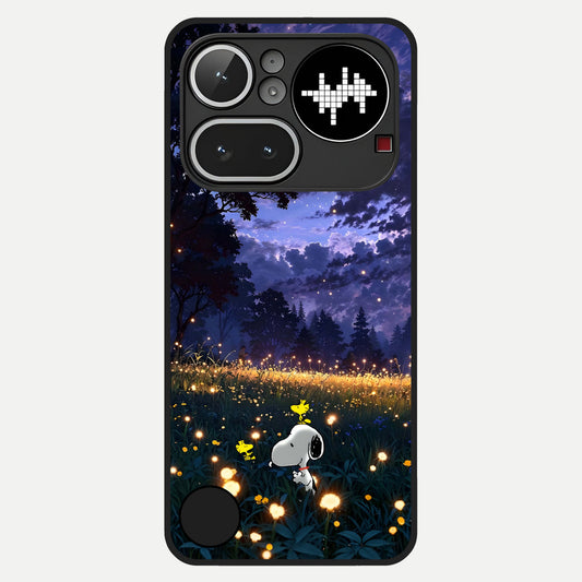  Firefly Meadow Magic Glass Case For Nothing Phone 4A Pro back cover – full design glossy printed glass finish