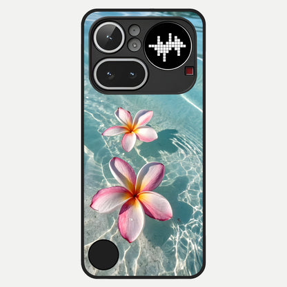  Floating Bloom Bliss Glass Case For Nothing Phone 4A Pro back cover – full design glossy printed glass finish