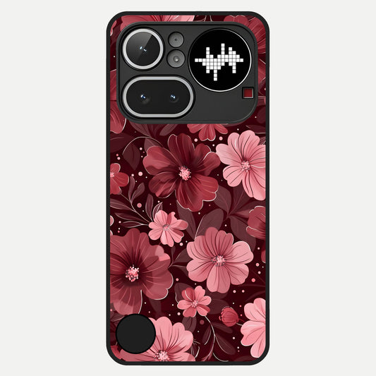  Flower Blush Bloom Glass Case For Nothing Phone 4A Pro back cover – full design glossy printed glass finish
