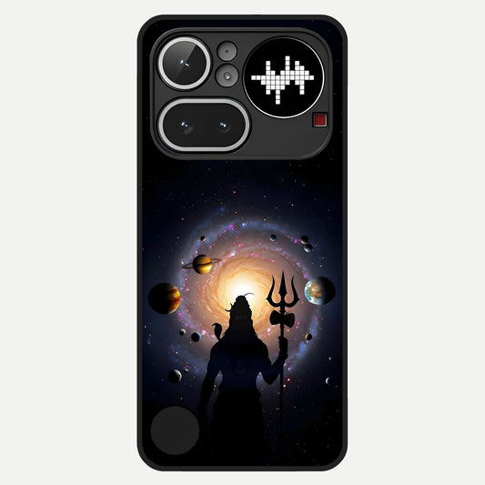  Galactic Shiva Vision Glass Case For Nothing Phone 4A Pro back cover – full design glossy printed glass finish