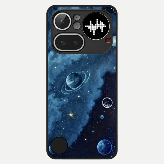  Galaxy Dream Space Glass Case For Nothing Phone 4A Pro back cover – full design glossy printed glass finish
