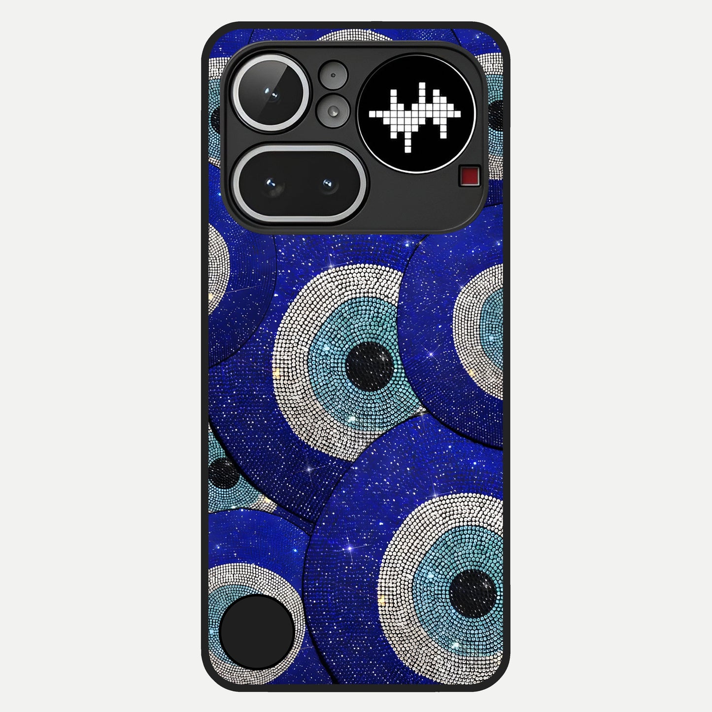  Galaxy Eye Flow Glass Case For Nothing Phone 4A Pro back cover – full design glossy printed glass finish