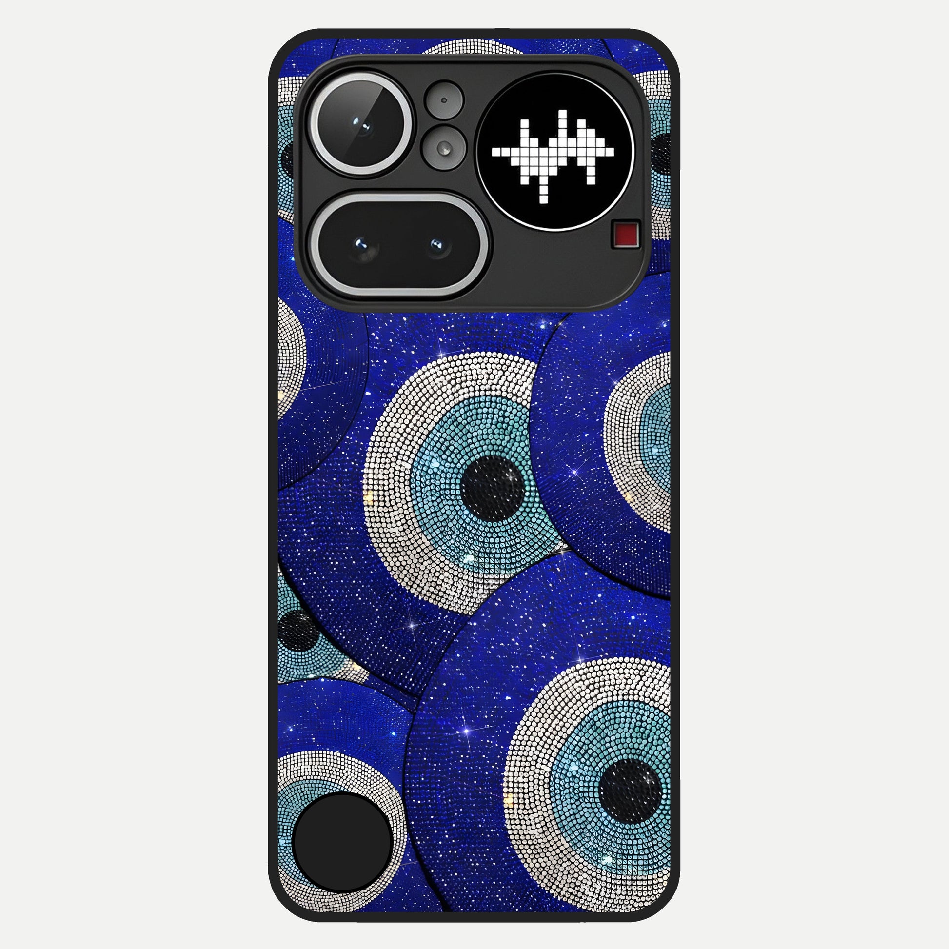  Galaxy Eye Flow Glass Case For Nothing Phone 4A Pro back cover – full design glossy printed glass finish