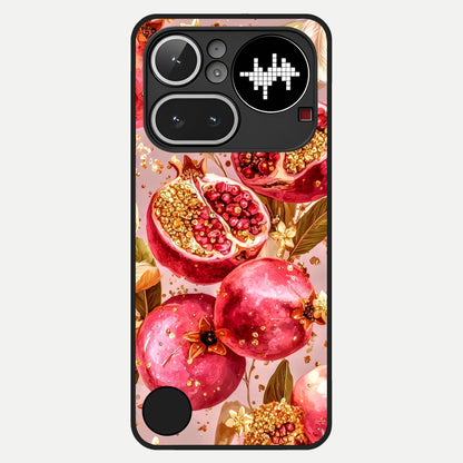  Golden Bloom Glow Glass Case For Nothing Phone 4A Pro back cover – full design glossy printed glass finish