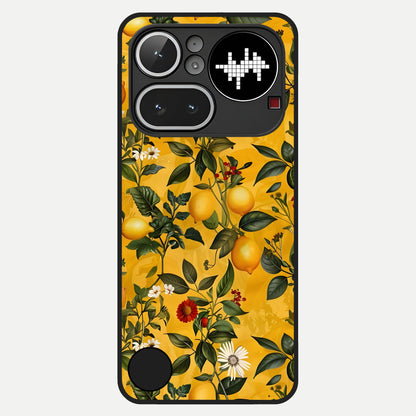  Golden Lemon Field Glass Case For Nothing Phone 4A Pro back cover – full design glossy printed glass finish