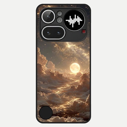  Golden Sky Dream Glass Case For Nothing Phone 4A Pro back cover – full design glossy printed glass finish