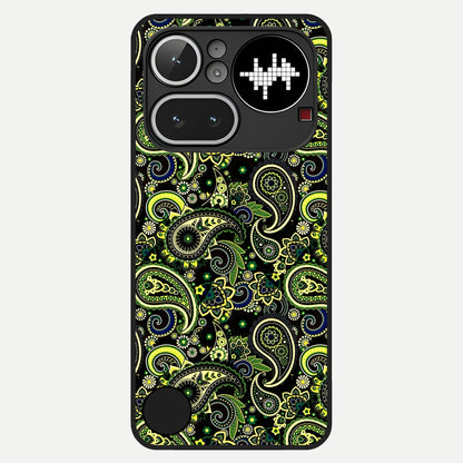  Green Lemon Glass Case For Nothing Phone 4A Pro back cover – full design glossy printed glass finish