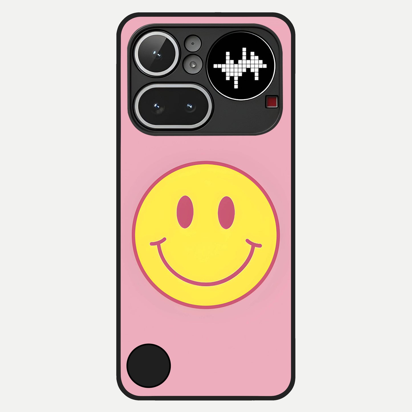  Happy Pink Mood Glass Case For Nothing Phone 4A Pro back cover – full design glossy printed glass finish