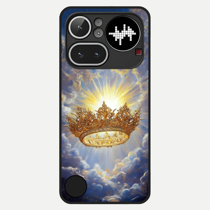 Heavenly Crown Light Glass Case For Nothing Phone 4A Pro back cover – full design glossy printed glass finish