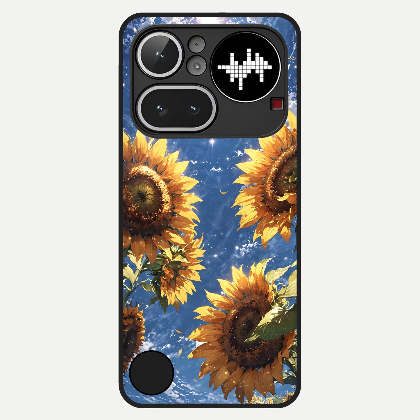  Heavenly Sunflower Rise Glass Case For Nothing Phone 4A Pro back cover – full design glossy printed glass finish