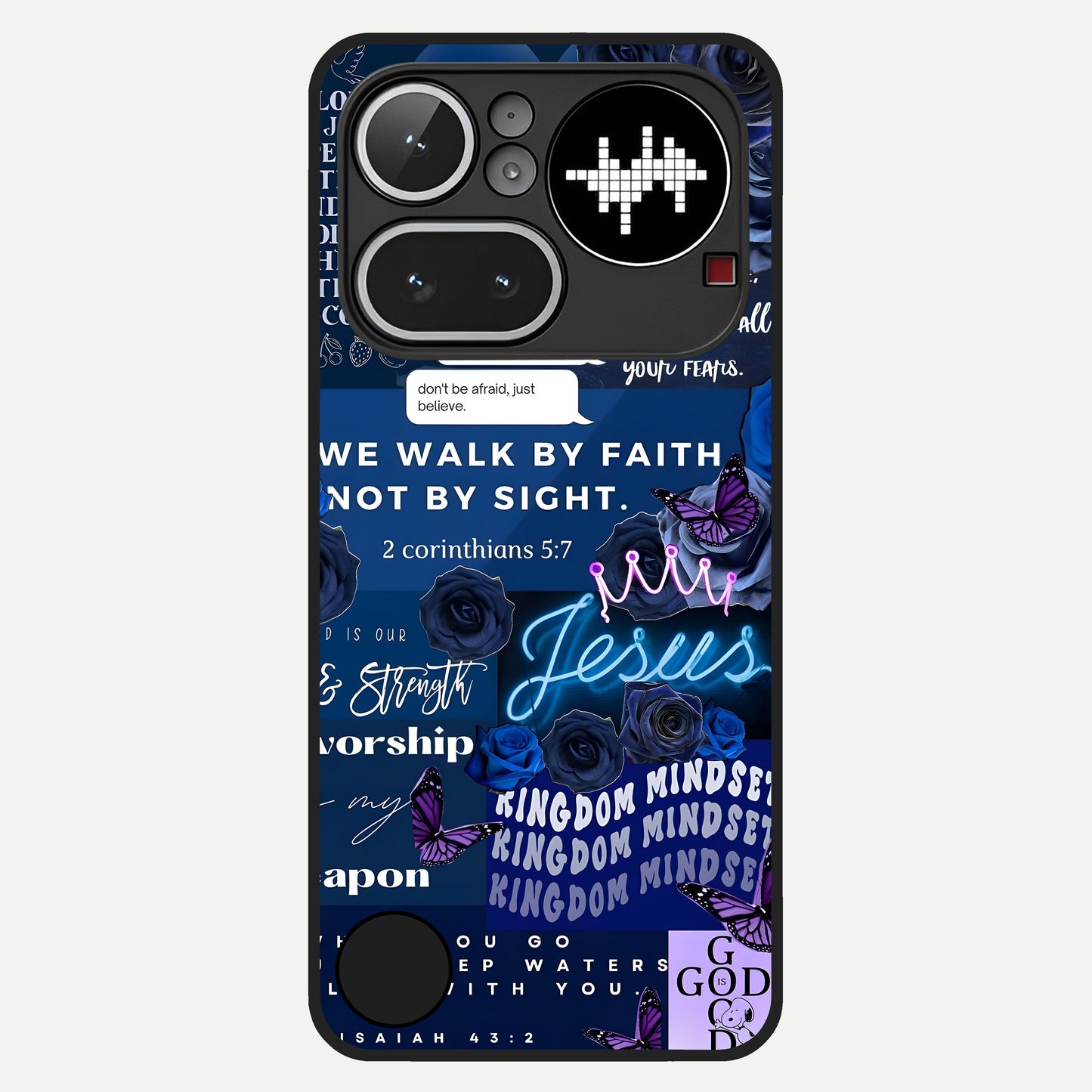  Kingdom Faith Glow Glass Case For Nothing Phone 4A Pro back cover – full design glossy printed glass finish