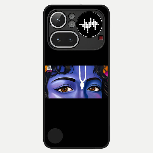  Krishna Eye Glass Case For Nothing Phone 4A Pro back cover – full design glossy printed glass finish