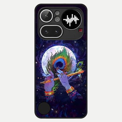  Krishna Hands Art Glass Case For Nothing Phone 4A Pro back cover – full design glossy printed glass finish
