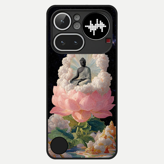  Lotus Divine Peace Glass Case For Nothing Phone 4A Pro back cover – full design glossy printed glass finish