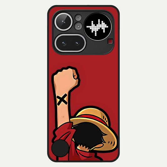  Luffy X Spirit Glass Case For Nothing Phone 4A Pro back cover – full design glossy printed glass finish