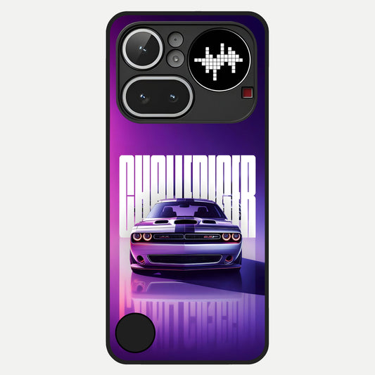  Midnight Muscle Ride Glass Case For Nothing Phone 4A Pro back cover – full design glossy printed glass finish