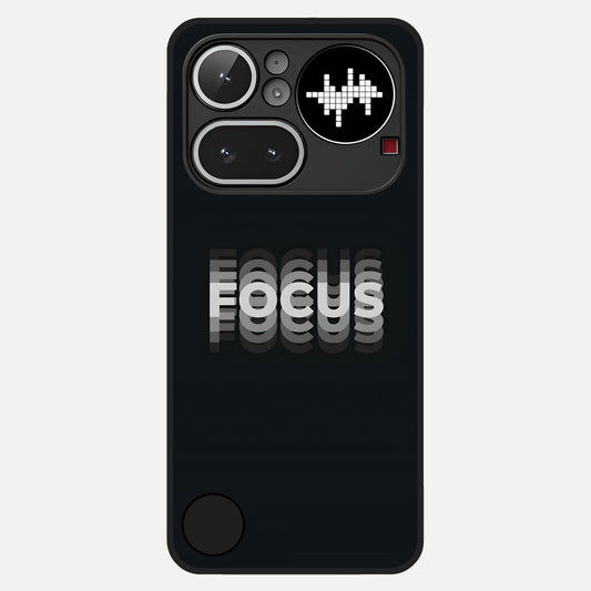  Mono Focus Vision Glass Case For Nothing Phone 4A Pro back cover – full design glossy printed glass finish