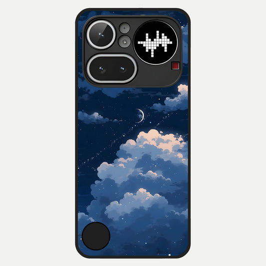  Moon Dream Haze Glass Case For Nothing Phone 4A Pro back cover – full design glossy printed glass finish