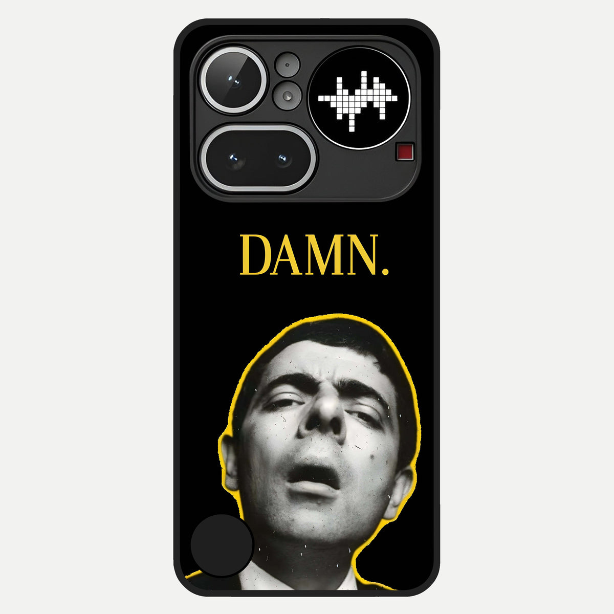  Mr Bean Damn Glass Case For Nothing Phone 4A Pro back cover – full design glossy printed glass finish
