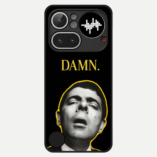 Mr Bean Damn Glass Case For Nothing Phone 4A Pro back cover – full design glossy printed glass finish