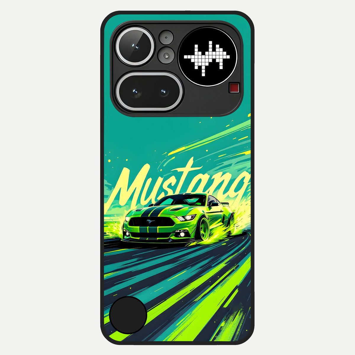  Mustang Bang Glass Case For Nothing Phone 4A Pro back cover – full design glossy printed glass finish